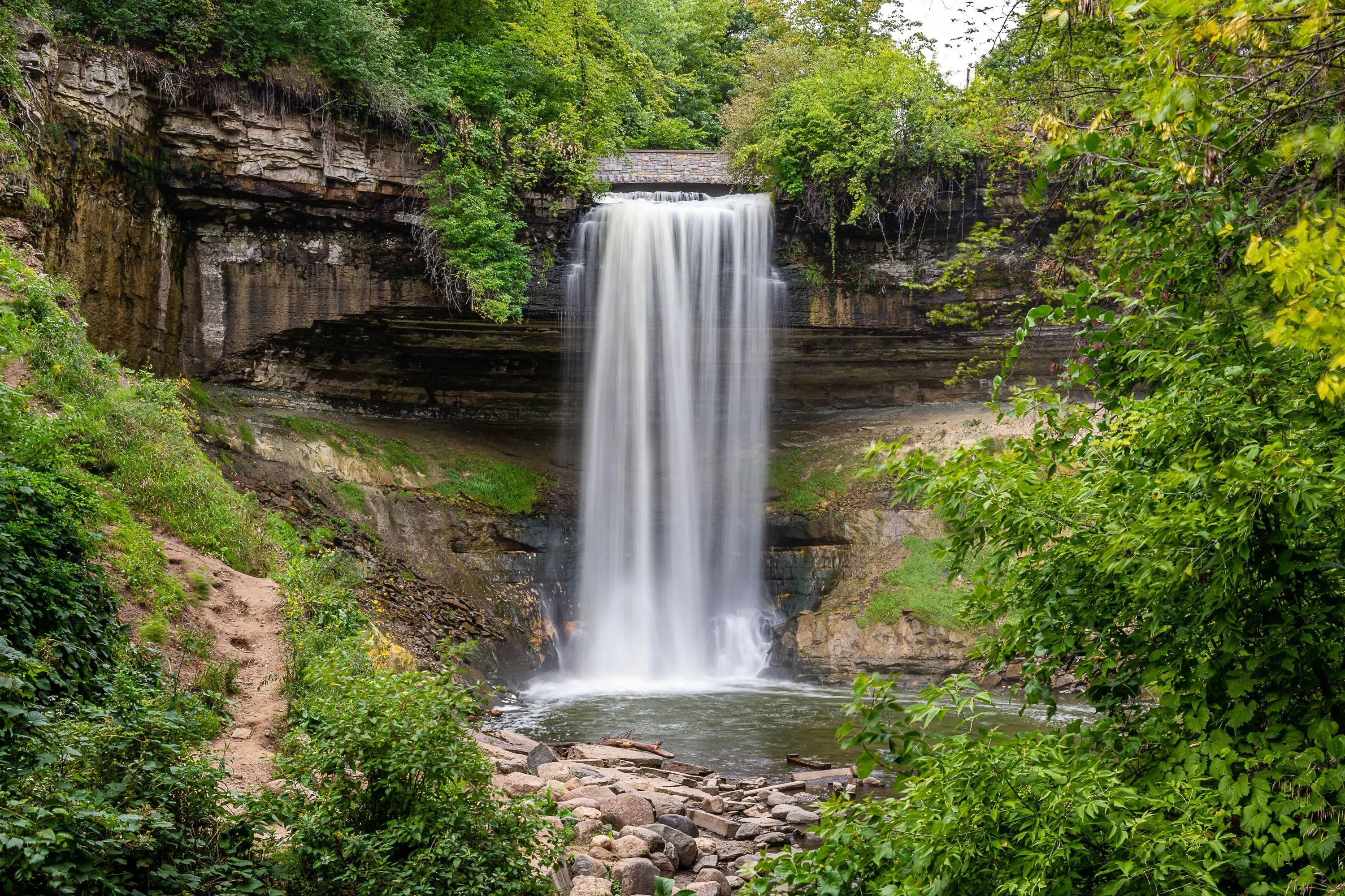 Minnehaha Falls, south of the Longfellow neighborhood in Minneapolis